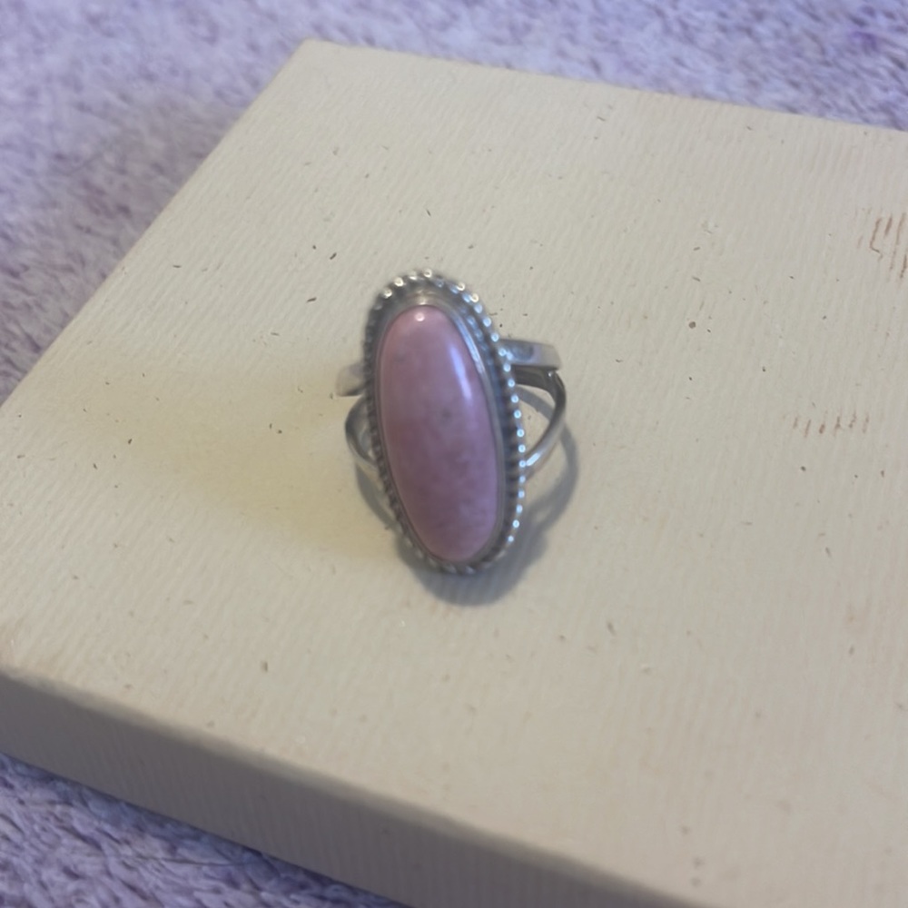 Pink Rhodonite Ring - image 3